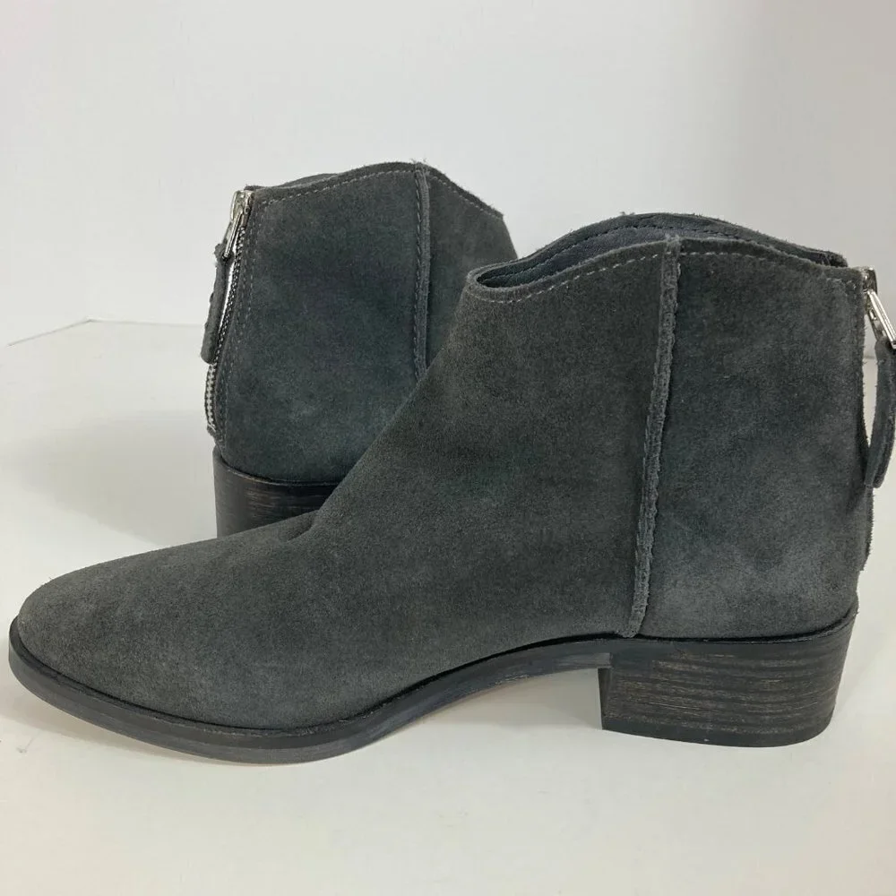 Womens Dolce Vita Suede‎ Tucker Bootie Charcoal 8.5